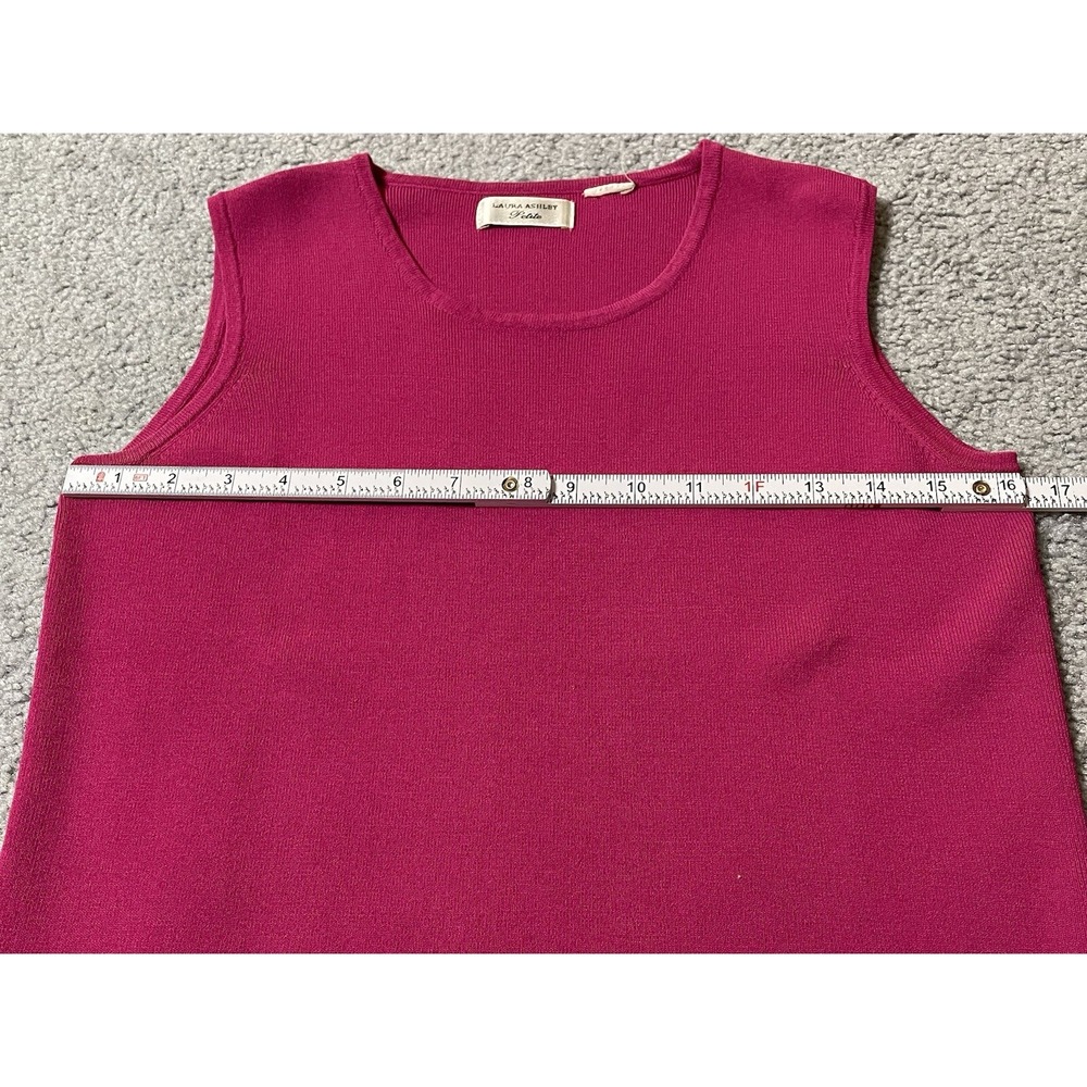 Lot Of 2 Tank Tops Womens Sz S Fuchsia Knit Green Chiffon Casual Career Classic - Picture 11 of 16
